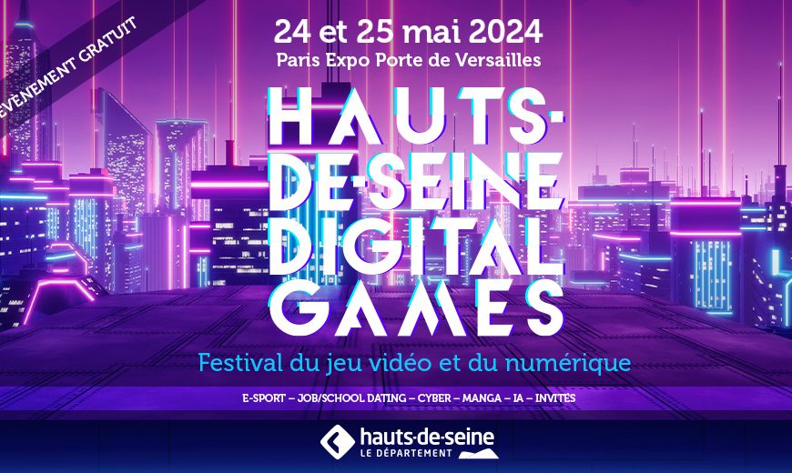 Logo Hauts-de-Seine Digital Games Association cosplay concours geek